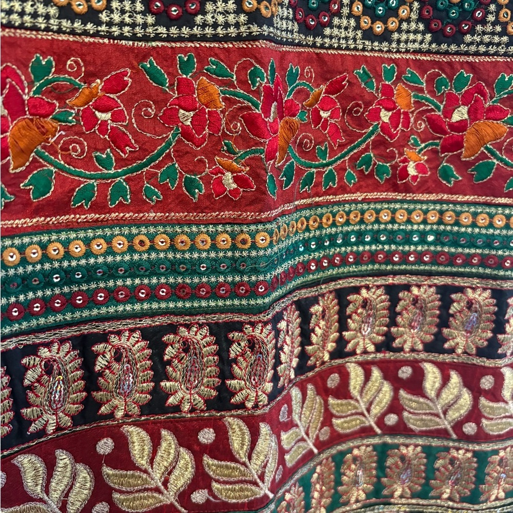 Embroidered embellished Multicolor Sleeveless kurti kurta kameez - Picture 2 of 5